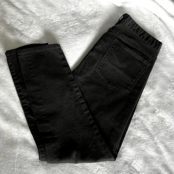 Black J. Crew Toothpick Jeans - Picture 1 of 4